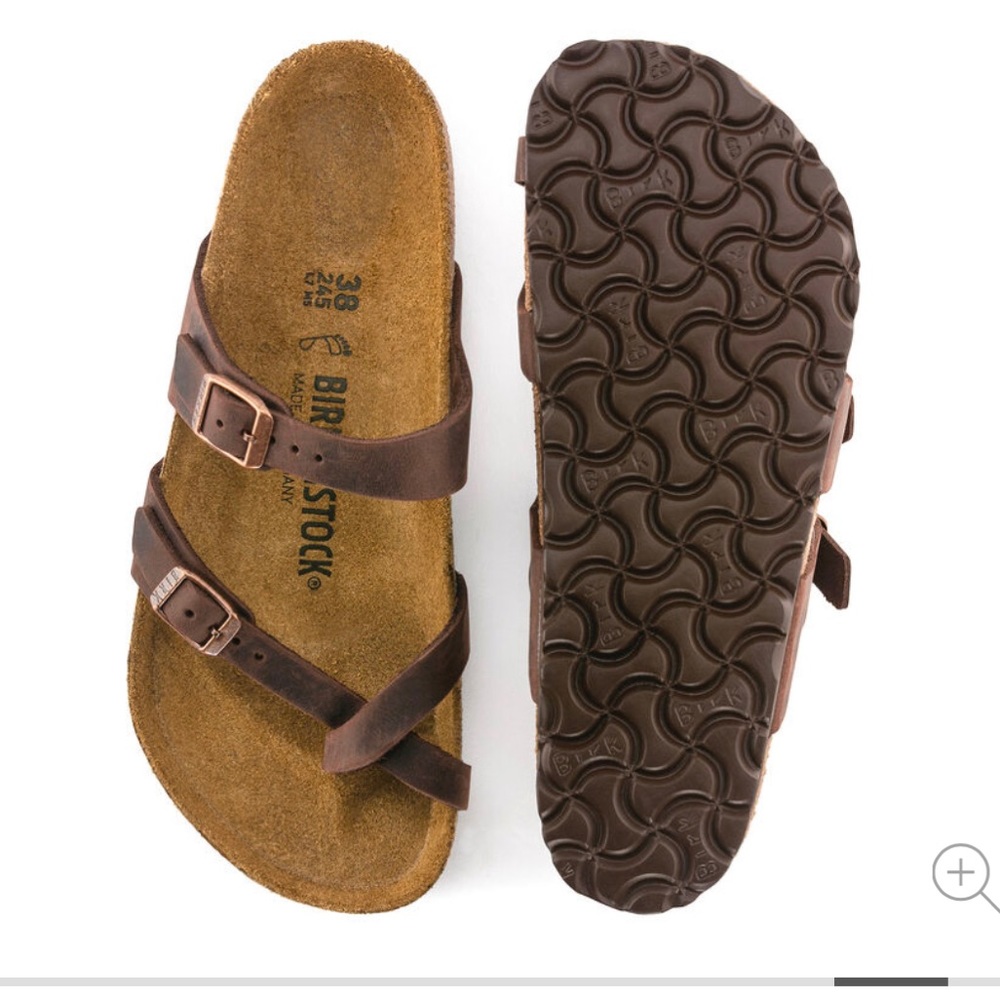 Birkenstock oiled brown leather Mayari size 37